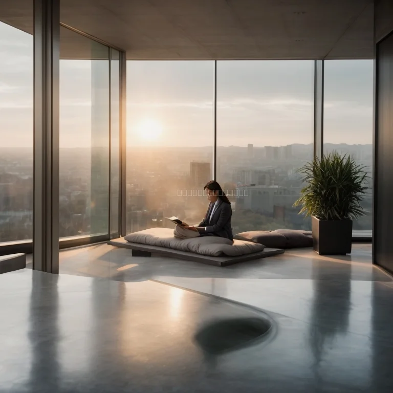Executive group seated in meditation circle